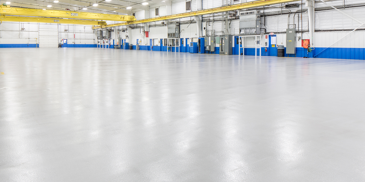 stonhard flooring in baker hughes facility